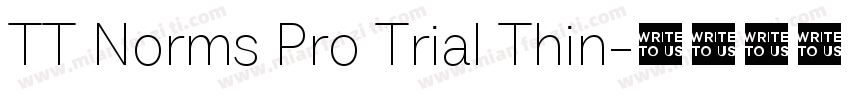 TT Norms Pro Trial Thin字体转换